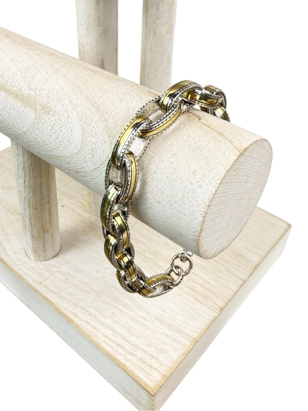 Brighton Two Toned Links Gold Silver Bracelet